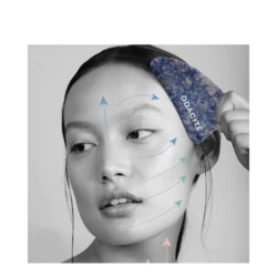 Odacite Crystal Contour Gua Sha Blue Sodalite Beauty Tool 2 Odacite Crystal Contour Gua Sha Blue Sodalite Beauty Tool - Image 2